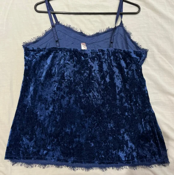 Blue velvet camisole - Picture 10 of 10